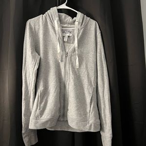 VICTORIA SPORT GREY ZIP UP